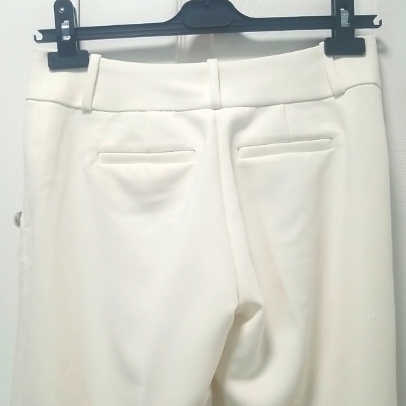 The Limited Luxe Collection Drew Fit Boot Cut Cream Dress Pants Size 0 - Picture 7 of 10